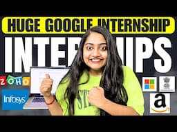 Hurryup🔴Internships Announced-Google,Reliance, Microsoft🤯