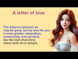 Practice English Reading| A Letter of Love from Joannie| Thư tình của cô gái