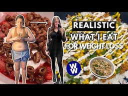 What I Eat In A Day For WEIGHT LOSS | WeightWatchers | HEALTHY, realistic & sustainable weight loss