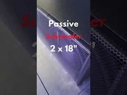 Passive Subwoofer #shorts #subwoofer #loudspeaker #loudspeakers  #soundsystem