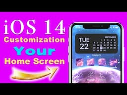 How to Edit Home Screen iOS 14 Customization Widgetsmith iOS 14 App Icons iPhone iOS 14 Home Screen