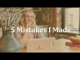 5 mistakes that almost ruined my business and relationship.