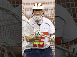 Legendary Syracuse Goalie would use Mud as Eye Black 😤 #shorts