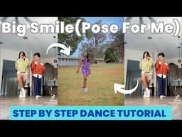 Pa Salieu - Big Smile (Pose For Me) DANCE TUTORIAL Step By Step | Beginner friendly