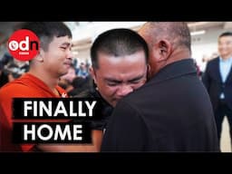 Tear Jerking Moment the Five Thai Released Hostages Come Home