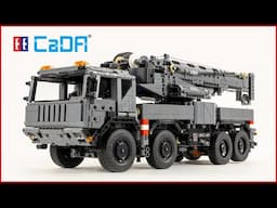 CaDA Military Crane Truck C61507W Speed Build for Collectors - Brick Builder