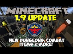 Minecraft 1.9 UPDATE - NEW DUNGEONS, MOBS, SHIELD, QUIVER & MORE! (combat Update)