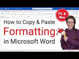 How to Copy and Paste Formatting in Microsoft Word (PC & Mac)