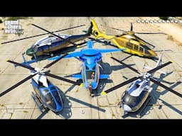 GTA 5 - Stealing LUXURY HELICOPTER's with Franklin! (Real Life Helicopter #296)