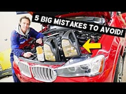 BMW X3 OIL CHANGE 2010 2011 2012 2013 2014 2015 2016 2017 2018