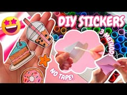 3 DIY STICKER METHODS YOU HAVEN'T SEEN BEFORE!! 👀🤯 (Original & Unique Ideas) NO STICKER PAPER