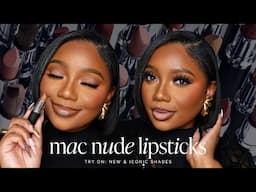 *NEW* MAC Nude Lipsticks On Dark Skin | Fleshpot, Stone, Iconic Photo, Yash, etc. | Tamara Renaye