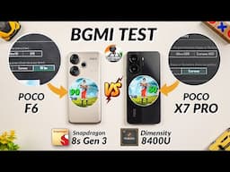 Poco X7 Pro vs Poco F6 Bgmi Test, Heating & Battery Test | Shocking Results 😱