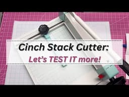 Cinch Stack Cutter Part Two: Cutting Thick Materials