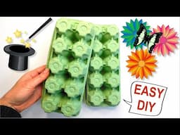 Don't Throw Away Egg Cartons ♻️ Look What You Can Make with Them 🤩 4 Easy DIY Craft Ideas