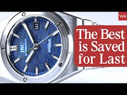 IWC Schaffhausen INGENIEUR. Blue Dial, Adjustable Folding-Clasp... The Best is Saved for Last.