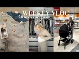 WEEKLY VLOG 20 weeks pregnant | 20 week scan + pram shopping