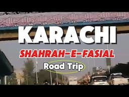 Karachi Meri Jann ❣️ Shahrah-e-Faisal Road Trip |  ASMR #iamfawad