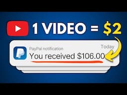 Make $2.00 PER YOUTUBE VIDEO Watched – Earn Money Online Fast!