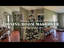 Decorating Our Cozy Countryside Home For Christmas! Primitive Dinning Room Makeover