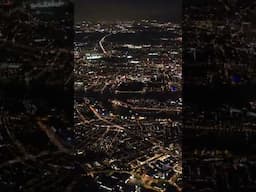 Night flight overhead Rotterdam with Boeing 737-MAX8! #shorts #aircraft #plane #travel #night