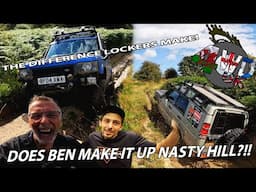 DOES BEN MAKE IT? | Nasty Hill | NORTH WALES GREEN LANES | Mud Rock & Steep Climbs | TD5 | 4WDUK