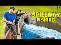 Fishing GIANT SPILLWAYS for MULTI SPECIES!