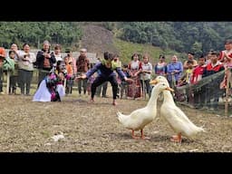 New Year festival in Mai's village 17 years old, strange folk games | Hoàng Thị Mai