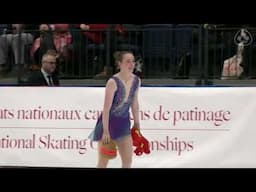 Katherine Medland Spence - 2025 Canadian National Figure Skating Championships Short Program SP