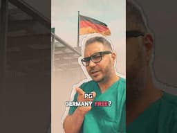 Is medical PG in Germany free? - Rohit Batra Teach