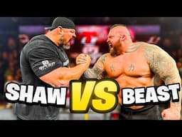 Eddie Hall vs Brian Shaw | FULL Arm Wrestling Match ft. DEVON LARRATT