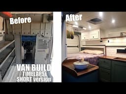 VAN BUILD TIMELAPSE - SHORT VERSION, Van Conversion Full Build, NV2500