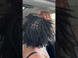 GRWM my 2nd loc retwist 🤍 #locjourney #naturalhair #shorts