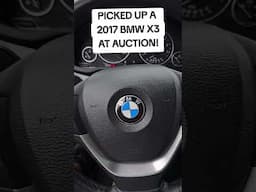 Picked up another front line ready piece for the lot. 2017 BMW X3 Grey at auction online