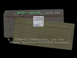 Hello, world! sais the IBM Personal Computer 5150 - Part 6: FORTRAN and  COBOL