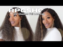 FREE PART! | Curly Caramel Brown Highlights Full Lace Wig | RPGSHOW