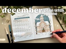 december 2024 bullet journal plan with me 🌨️ ⛪️ ✨ bullet journal inspiration for beginners