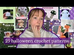 25 halloween crochet patterns🎃free amigurumi patterns