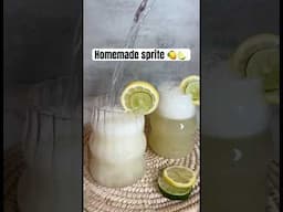 Homemade sprite recipe!🍋‍🟩🍋