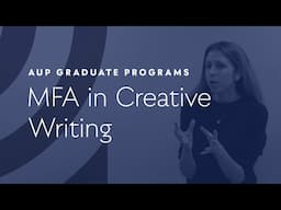 AUP Graduate Programs: MFA in Creative Writing