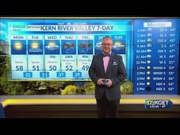 Calm conditions in Kern County before showers arrive Wednesday