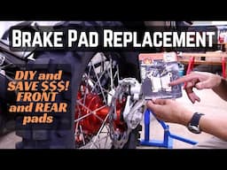 How to change brake pads on the KTM 500 EXC-F.