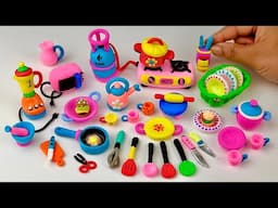 Amazing technique make kitchen set with polymer clay| Miniature clay kitchen set| Primitive kitchen