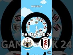 Newcastle Utd vs Fulham - MARBLE RACE PREMIER LEAGUE #shorts #premierleague #newcastle #fulham