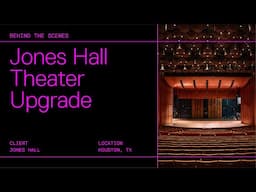 Jones Hall Houston Theater Upgrade