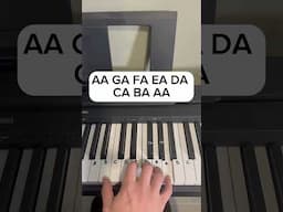 Passacaglia Easy Piano #shorts #piano #viral