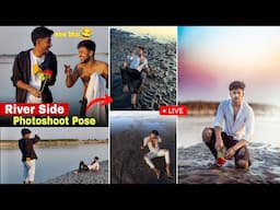 Winter मैं River Side Sad Photoshoot Pose 💔 - David Editor | Sad photoshoot pose boy