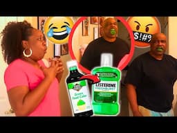 Putting GREEN DYE In HIS BOTTLE OF MOUTHWASH PRANK! *HILARIOUS REACTION*