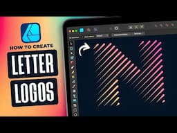 Create Line Style Letters Logo with Affinity Designer