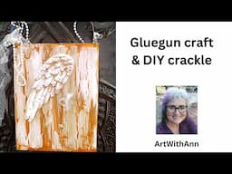 Hot Glue Molds with Glue gun | Elmers glue Crackle | Using a silicone mould and a glue gun